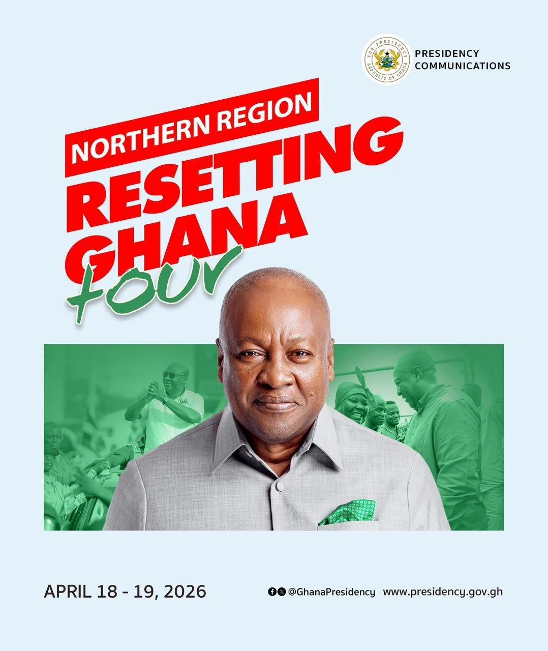 President Mahama takes #ResettingGhana tour to Northern Region